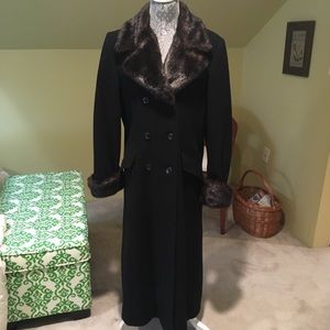 Donnybrook Faux Fur Wool Coat